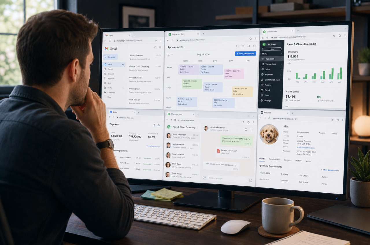 Managing Multiple Pet Business Tools and Systems